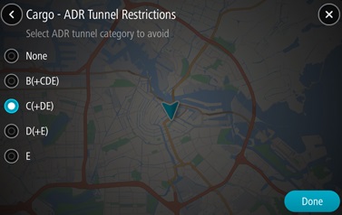 Restrictions liées aux tunnels